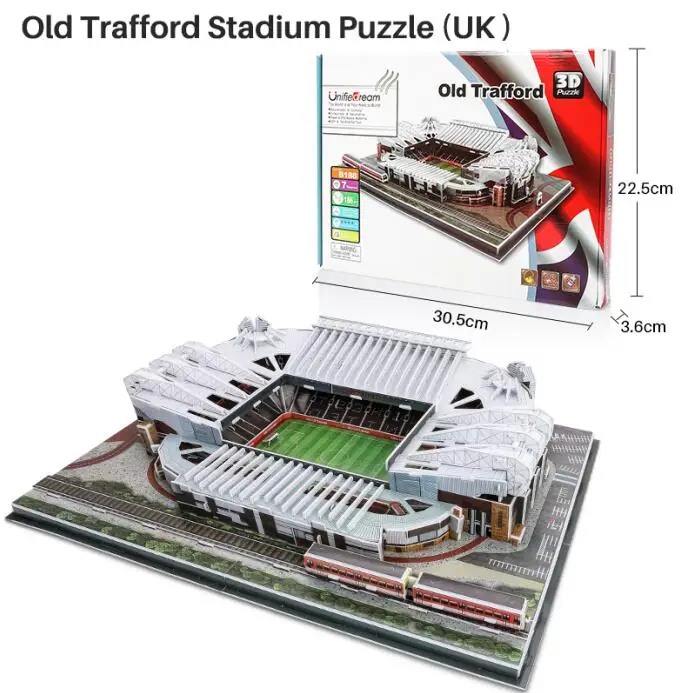 Классический пазл архитектура лагерь ноу/анфилд/старый Траффорд футбольные стадионы игрушечные масштабные модели наборы строительных бумаги