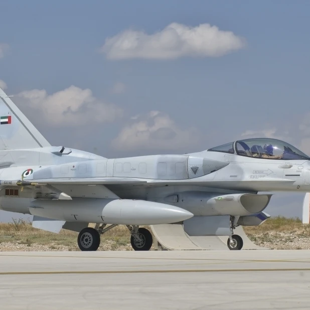 A Объединенные Арабские Эмираты Air Force F 16 блок 52 + taxiing плакат печать (36x22)|Таблички и