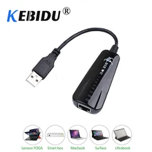 Kebidu USB для RJ45 10/100 Мбит/с Ethernet Сетевая карта Lan гигабитный Интернет для Windows 7/8/10/XP USB Ethernet адаптер