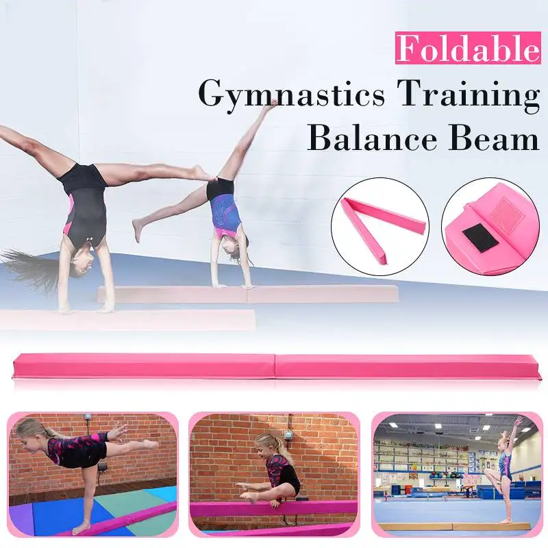 2018 New Folding Balance Beam Women Balance Beam Cushion Adult Children's Gymnastics Gym Training Equipment For Somersault 2018 New Folding Balance Beam Women Balance Beam Cushion Adult Children's Gymnastics Gym Training Equipment For Somersault