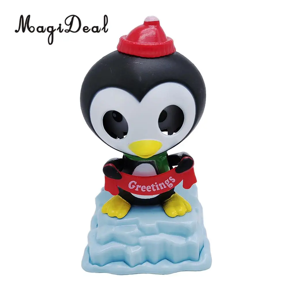 На солнечной энергии Bobbing Penguin Animal Figure Fun Solar Science Toy Домашний Настольный