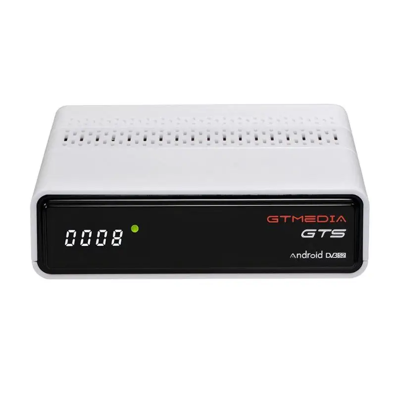 

GTMedia GTS Satellite TV Receiver DVB-S2/C/T2 ISDBT Amlogic S905D 2/16G Android Set-top Box Media Player US Plug
