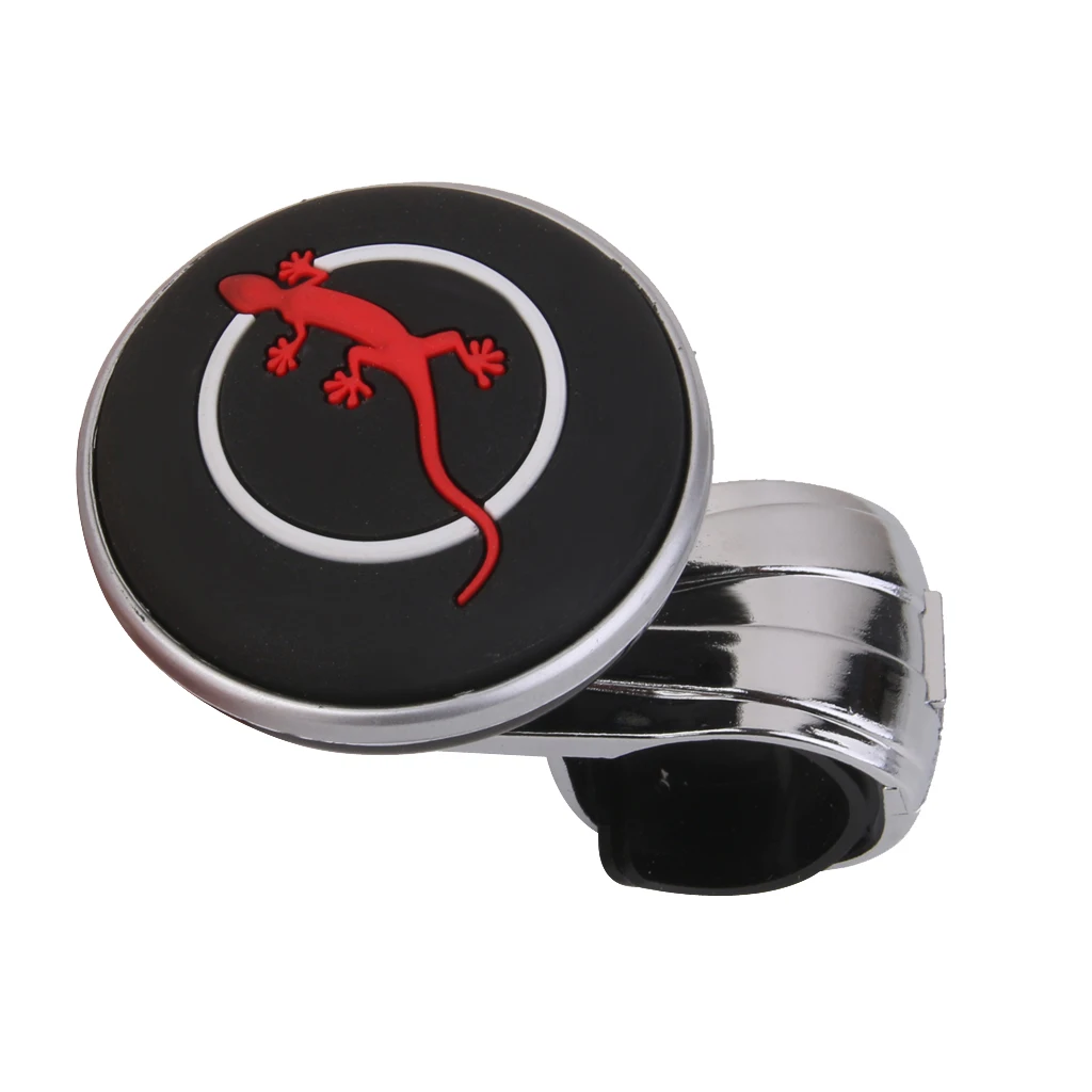 

Rubber Power Knob Steering Wheel Knob Grip Spinner Black Hand Aid Car High Quality Metal + Rubber Fits almost steering wheel