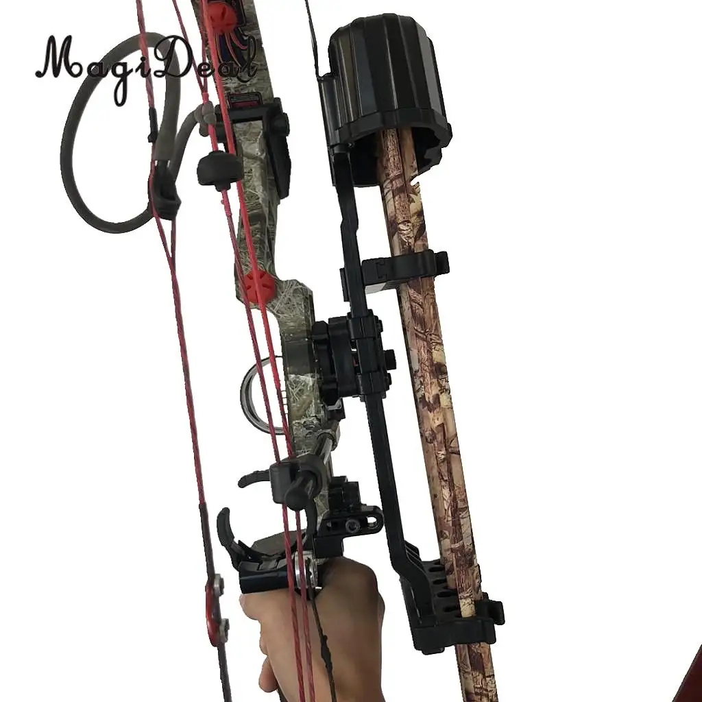 

5 Spot Arrow Quiver Holder Quick Release Lock Mounting Archery Compound Bow Case Outdoors Target Shooting