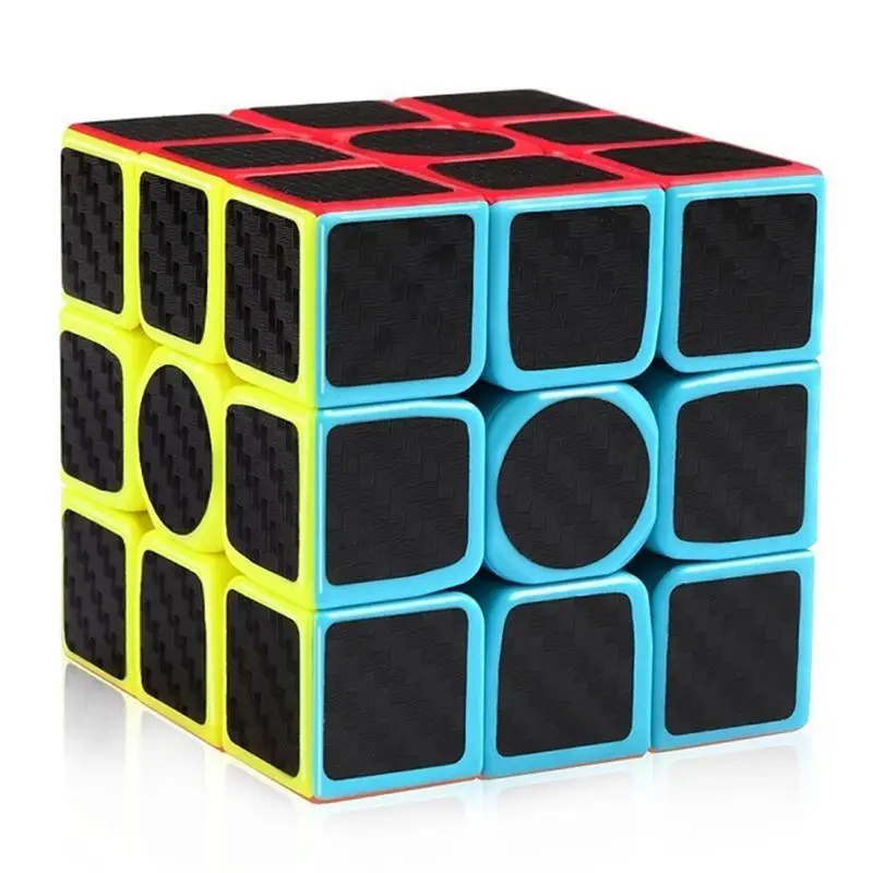

2019 NEW Magic 3x3x3 Speed Cube Carbon Fiber Sticker for Smooth Fidget Cube Puzzles