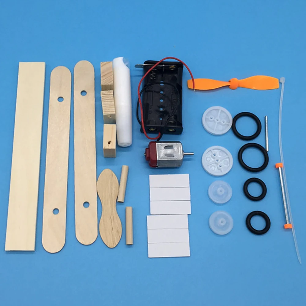 Деревянный Электрический самолет планер DIY Kit детская игрушка электрическая