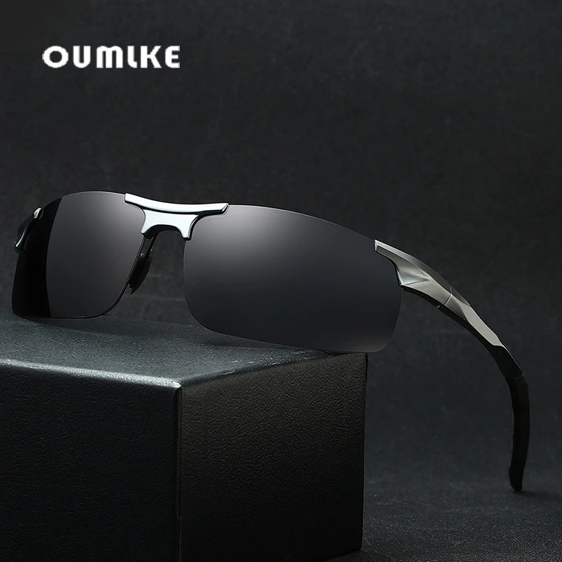 polarized Mens sunglasses aluminum magnesium frame car driving sunglasses men sports C