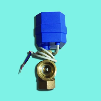 

2018 new Switch type electric three-way valve , 1/2" DN15 AC220V T-Port Electric Ball Valve, Brass Motorized Ball Valve ,