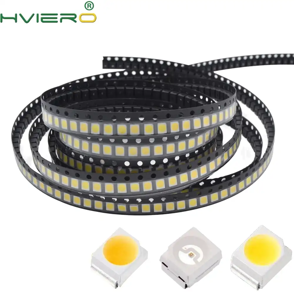 Светодиодная лента из 100 диодов. Свет белый. Модель POWER TOP 1210 35х28mm SMD SMT PLCC-2 LED - изображение