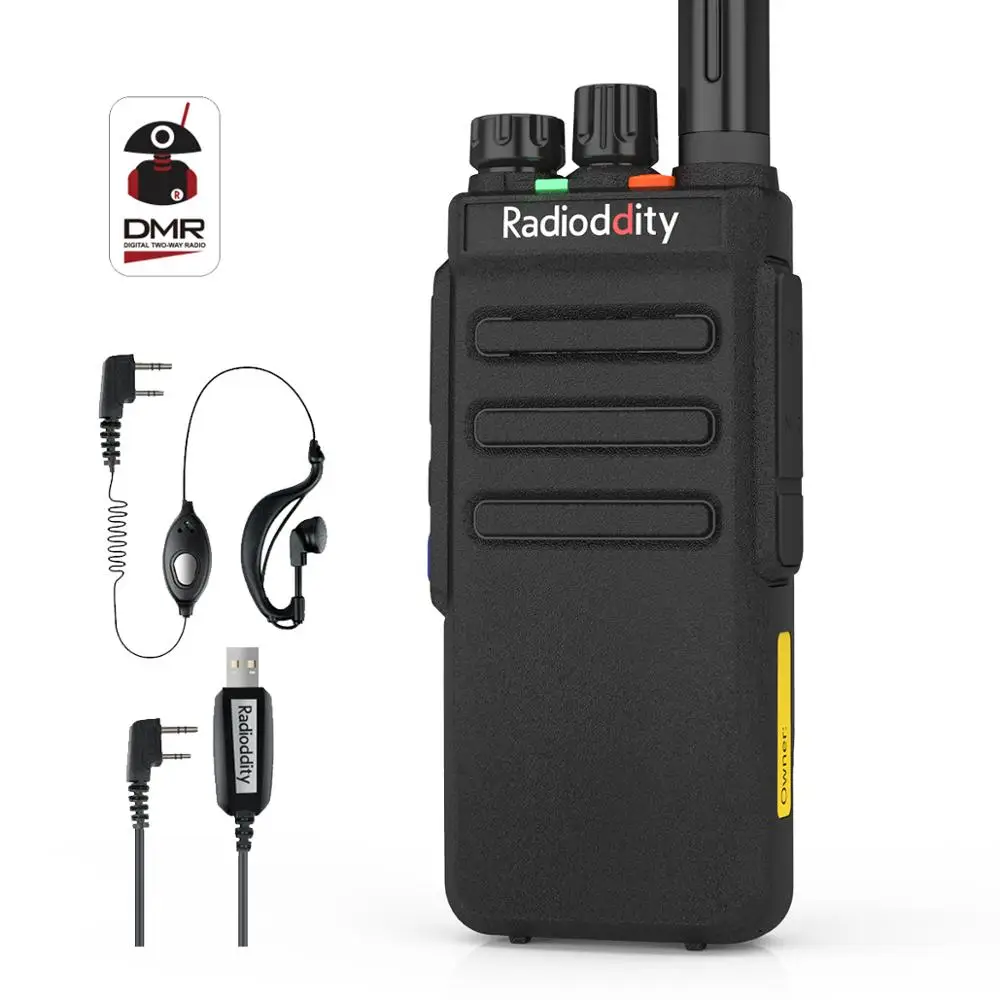 

Radioddity GD-77S Dual Band Dual Time Slot DMR Digital Analog Two Way Radio VHF UHF VOX TOT Tier I II Ham Walkie Talkie