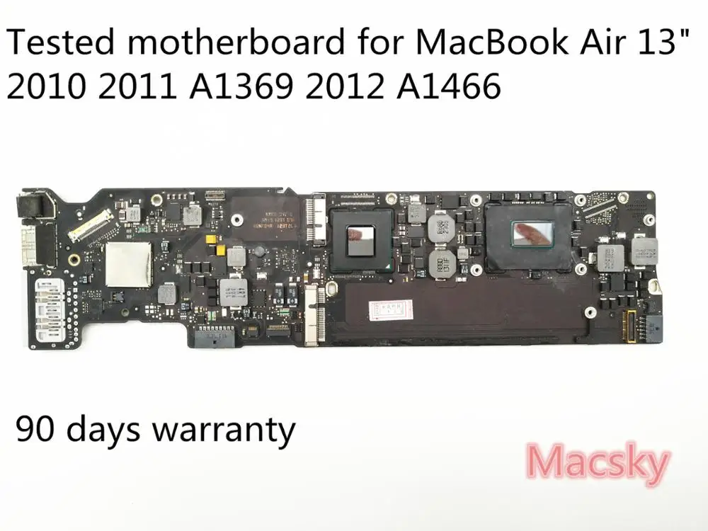 

Orignal Tested A1369 Motherboard 2.13GHz Core 2 Duo 1.7GHz/1.8GHz 4GB Logic Board for MacBook Air 13" 2010 2011