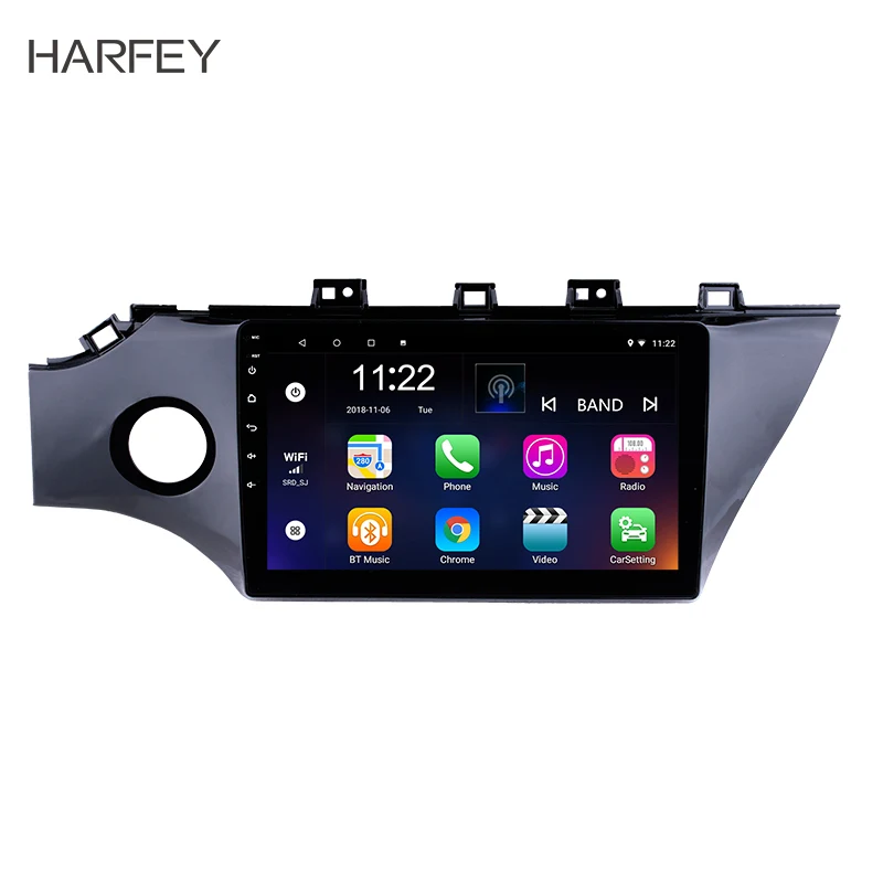 Автомобильный GPS-радиоприемник Harfey 10 1 дюйма 2Din 8 ядер Android 0 плеер Navi для KIA RIO K2 2017