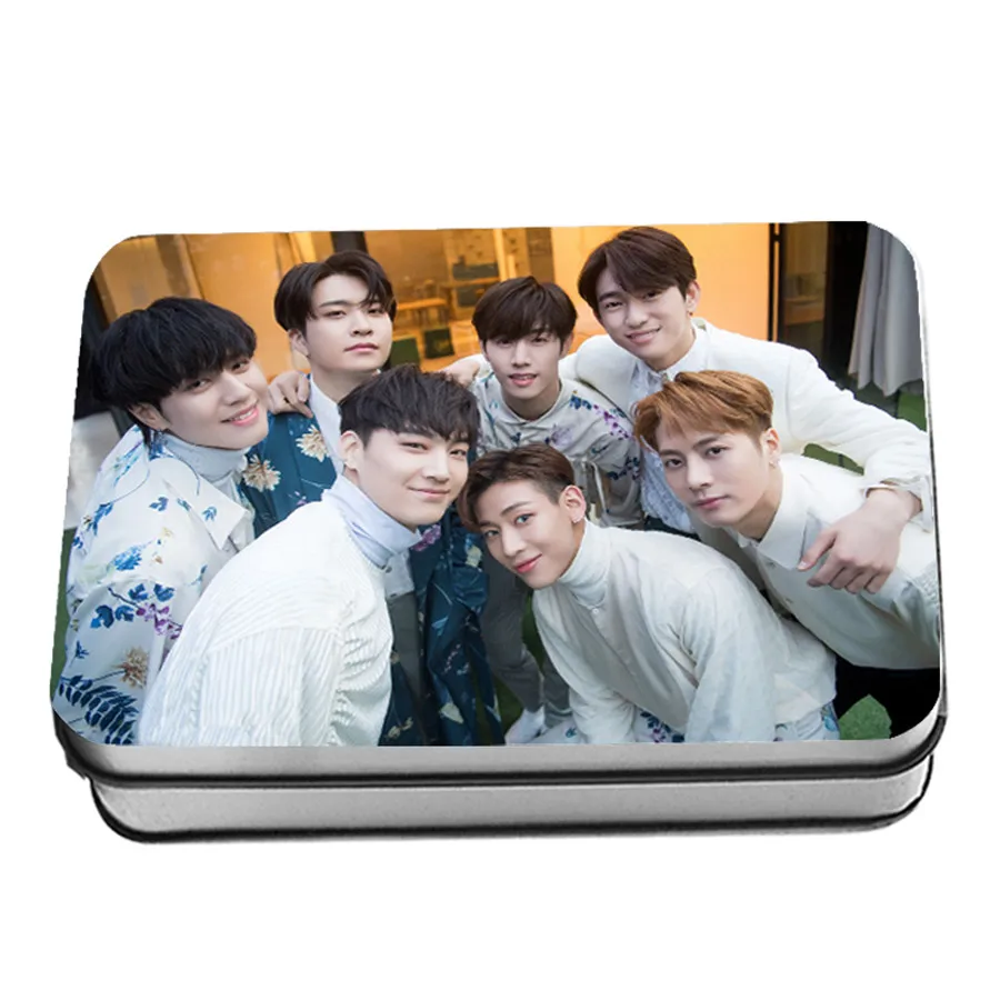 

Kpop GOT7 Present: You&Me Edition Polaroid Lomo Photo Card Jackson Yugyeom HD Photocard with Metal Box 40pc/set