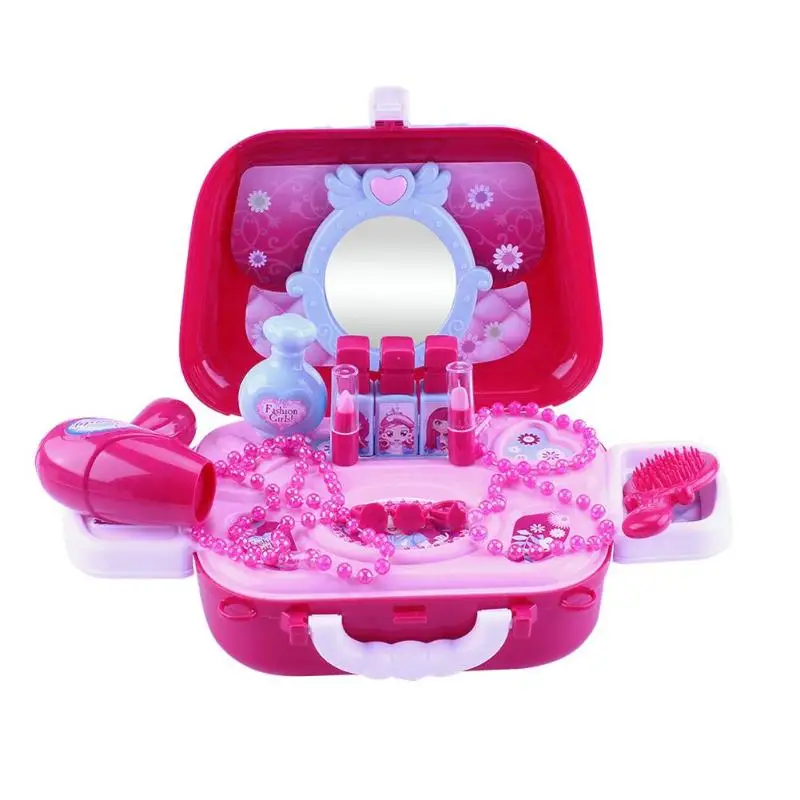 

Make-up Kit for Girls Make-up Suitcase Kit Pretend Play Toy for 4-6 Years Old Kids Deluxe Birthday Gift for Kids Plastic Toy