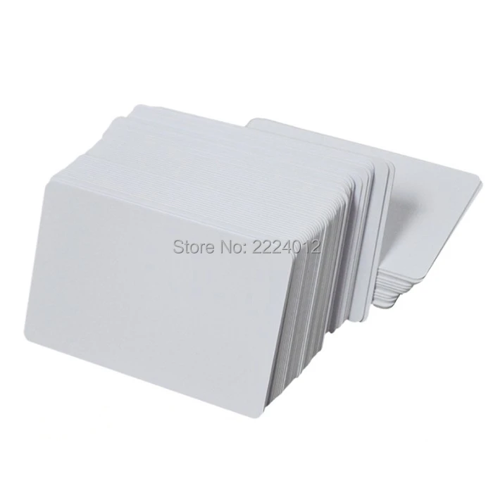 

Premium Blank PVC Cards for ID Badge Printers Graphic Quality White Plastic CR80 30 Mil for Zebra Fargo,Magicard Printers