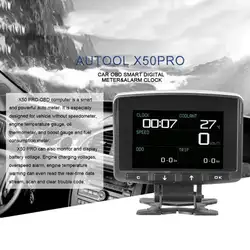 PRO индикатор на лобовом стекле OBD II Head Up display автомобильный компьютер цифровой спидометр с сигналом превышения скорости сигнализации