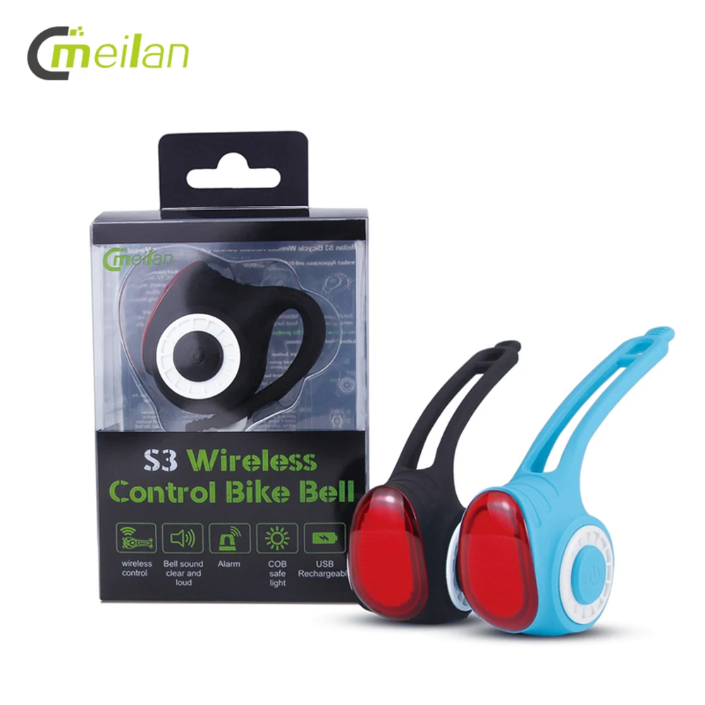 

IPX6 Waterproof Bike Wireless Control Bell Call For Bicycle Horn Anti-theft Alarm USB RechargeableBicycle COB Cycling Light