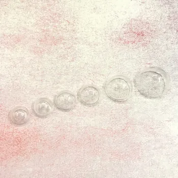 

300pcs/lot 15/16/18/20/22/25/30mm Empty Glass Globe Half Round Shaped glass bottle globe dome glass cover bottle jewelry pendant