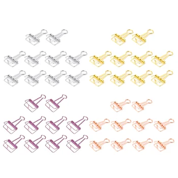 

10pcs Retro Metal Wire Hollowed Binder Clips Office School Stationery for Memo Ticket Paper Document Photo DIY Crafts 19mm