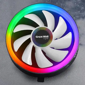 

Cooler 12cm 3Pin CPU Cooling Fan PWM Silent CPU Cooler for Computer Pressurizing Down Style Aperture CPU Cooling Fan Radiator