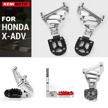 KEMiMOTO Задние подножки для ног пассажирские задние ножки Набор для HONDA X ADV 750 X-ADV складные аксессуары для мотоциклов