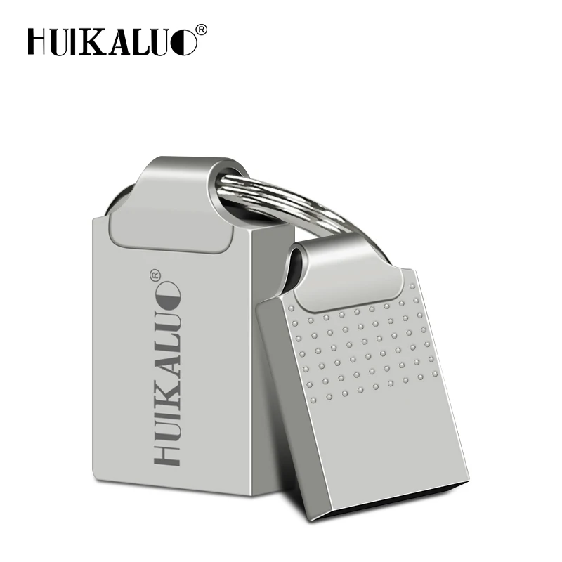 Huikaluo модный мини USB флэш накопитель 8 ГБ 16 32 64 Гб 128 металлические флешки флеш карта