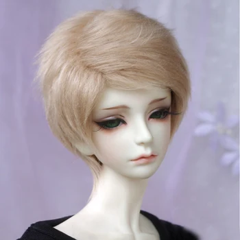 

[wamami] Golden Linen Short Hair Wool Wig Hair MSD DOD DZ 143 BJD Dollfie 18-19cm