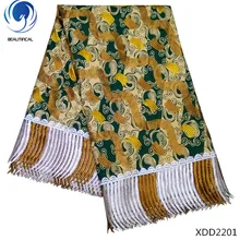 Красивые восковые кружевные ткани, Африканские Восковые кружева с принтом, гипюровые кружева, ткани для женского платья, 6 ярдов, XDD22