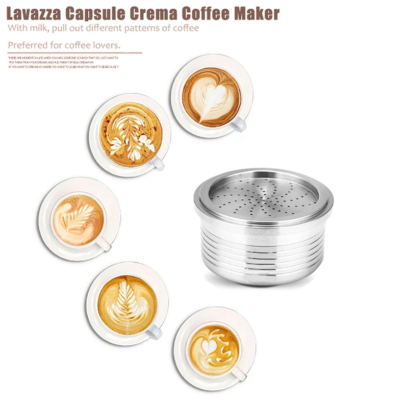 Capsule Stainless Steel Refillable Compatible For Lavazza Coffee Machine Reusable Capsules Coffee M