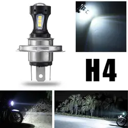 H4 мотоцикл 18SMD 3030 светодиодный Hi-Lo света фар Лампа Белый