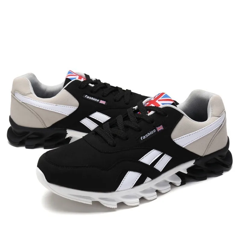 رياضية عدم الانزلاق كبيرة حجم حذاء كاجوال أزياء مريحة رخيصة توسيد أحذية الرجال Colorblock Sapatos masculinos