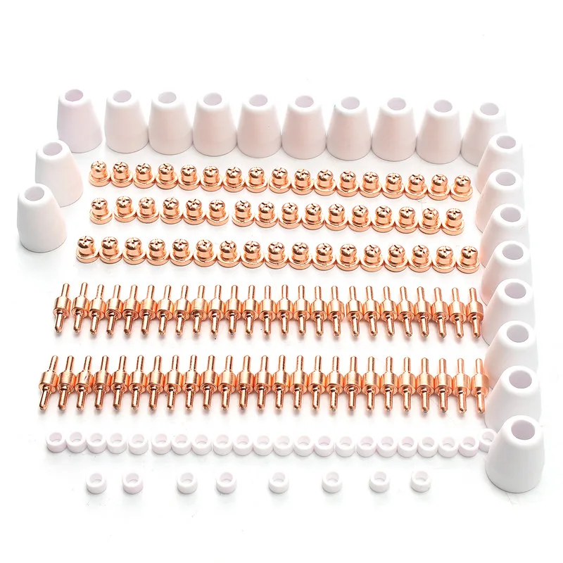

Air Plasma Cutter 150pcs PT31 LG40 Cutting Consumable Parts for CUT30 40 50 Consumable Welding Equipment MIG Welders Cutter Set
