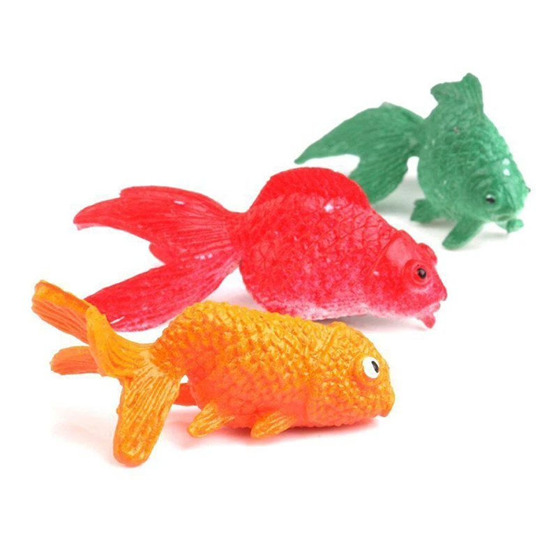 Buy 12pcs/set Simulation Of Small Goldfish Plastic