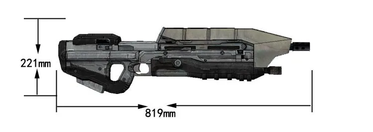1:1 82 см войны человека MA5D винтовка Бумага модель ручной DIY не может быть