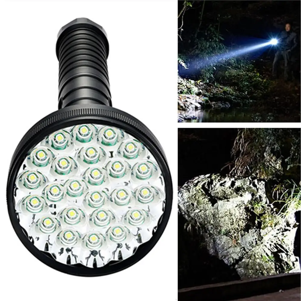 Супер яркий 24xT6 LED 38000лм Высокая мощность блики 24T6 светодиодный фонарик фонарь