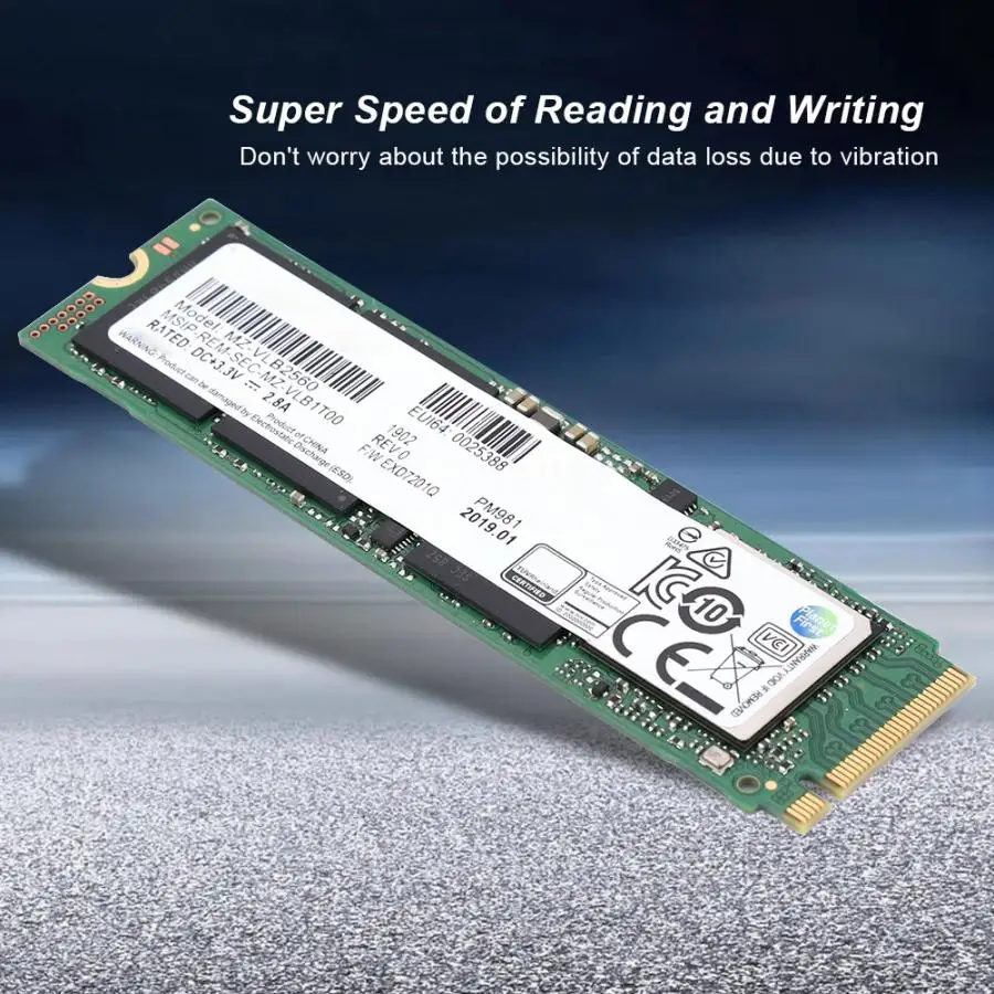 ПК/ноутбук хранение данных PM981 NVMe 1,3 M.2 твердотельный накопитель V-NAND SSD PK 970 EVO поддерживает протокол NVMe