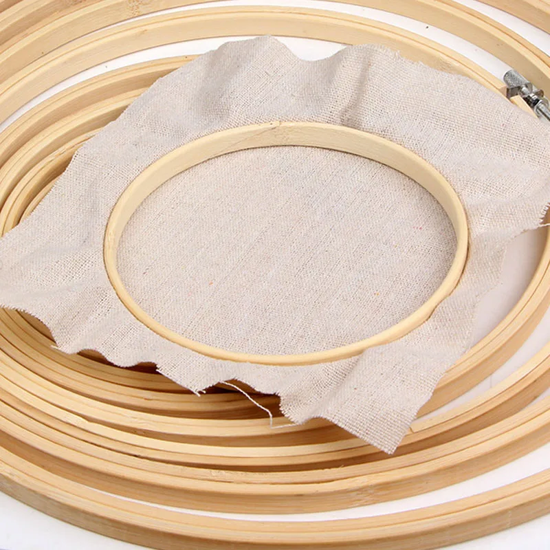 1 шт. бамбуковое деревянное кольцо-обруч для вышивки крестиком деревянная рамка обод кольцо многоразмерное DIY инструмент для рукоделия бытовой швейной рукоделия