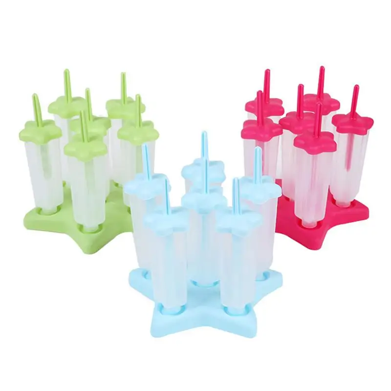 

Kuke Five-pointed Star Popsicle Mold DIY Ice Cream Mold Popsicle Maker Lolly Mould Tray Pan Kitchen Tools