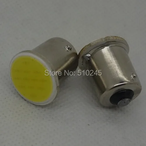 

500PCS 12V Car Auto LED S25 1156 BA15S 1 led cob 12chips Light Bulb Lights Lamp free shipping
