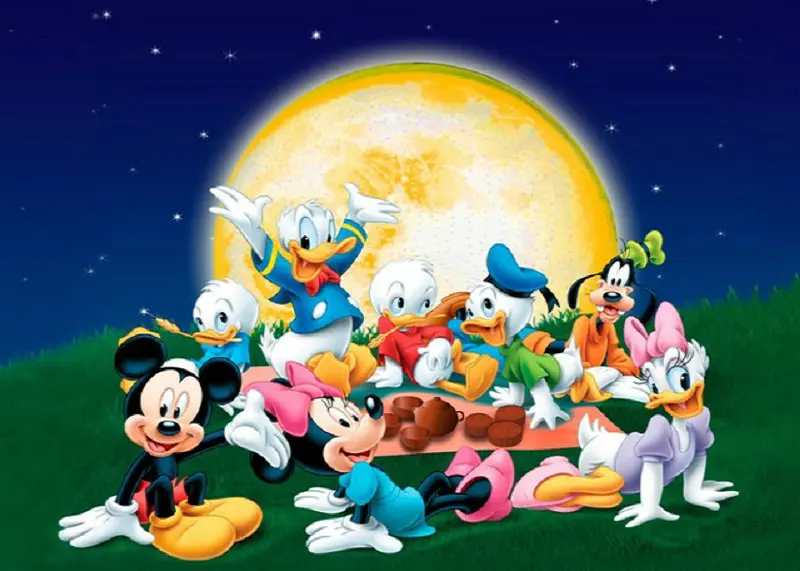 

DIY 5D Diamond Painting Cross Stitch Mickey mouse Donald Duck Crystal Square drill resin Full Diamond Embroidery Disney stickers