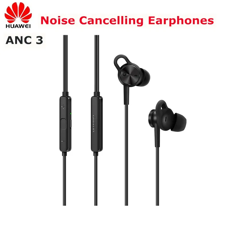 

Huawei ANC 3 Earphones Noise Cancelling In-ear Headphones Type-C Wired Metal Support MEMS mic Earbuds Music For Mobile Phone PC