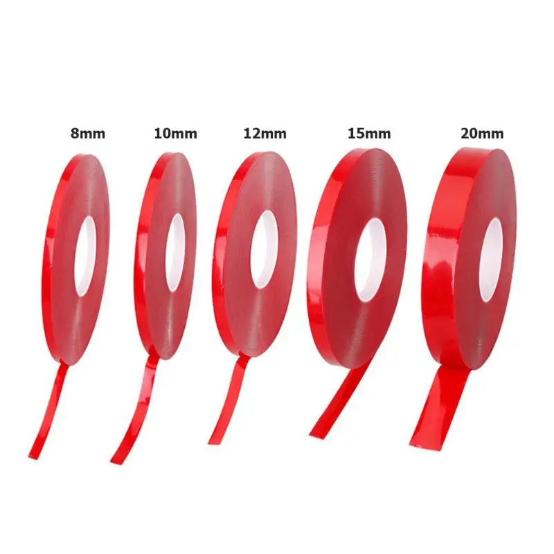 

1 Roll 3300CM 8/10/12/15/20mm Double Sided Tape Household Wall Hangings Adhesive Glue Tapes Car Sticker Auto Adhesive Tape new