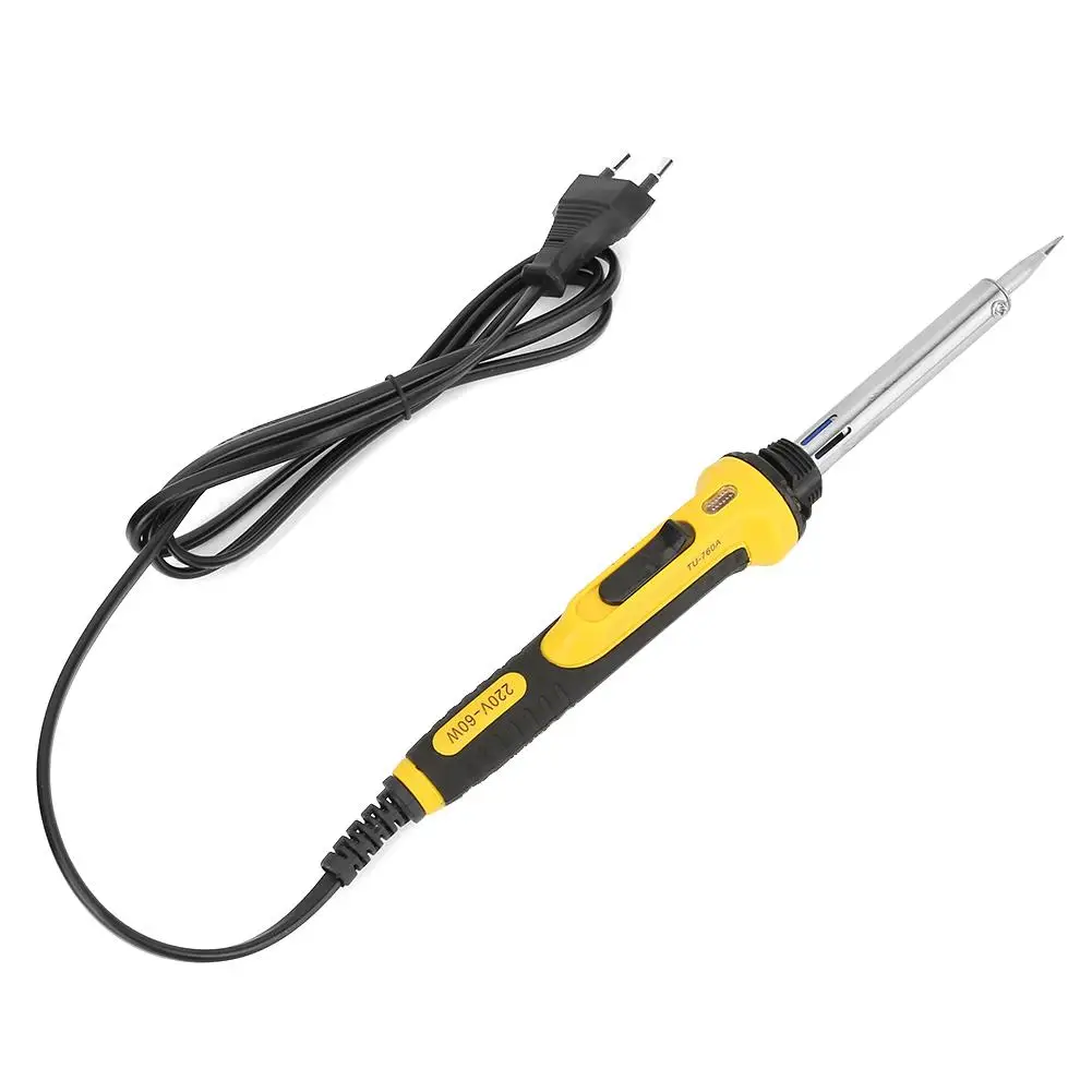 

220V 60W Electric Soldering Iron Pen PCB Soldering Repair Tool Electric Soldering Iron Gun EU Plug TU-760A-60W