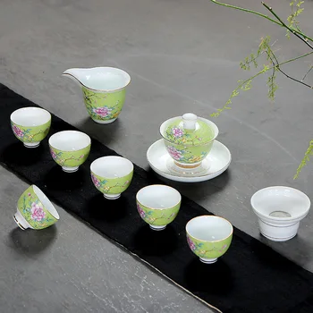 

Jindezhen Grilled Flower Hats Cup Ceramics Gift Tea Set Sip Tea Cup Personal