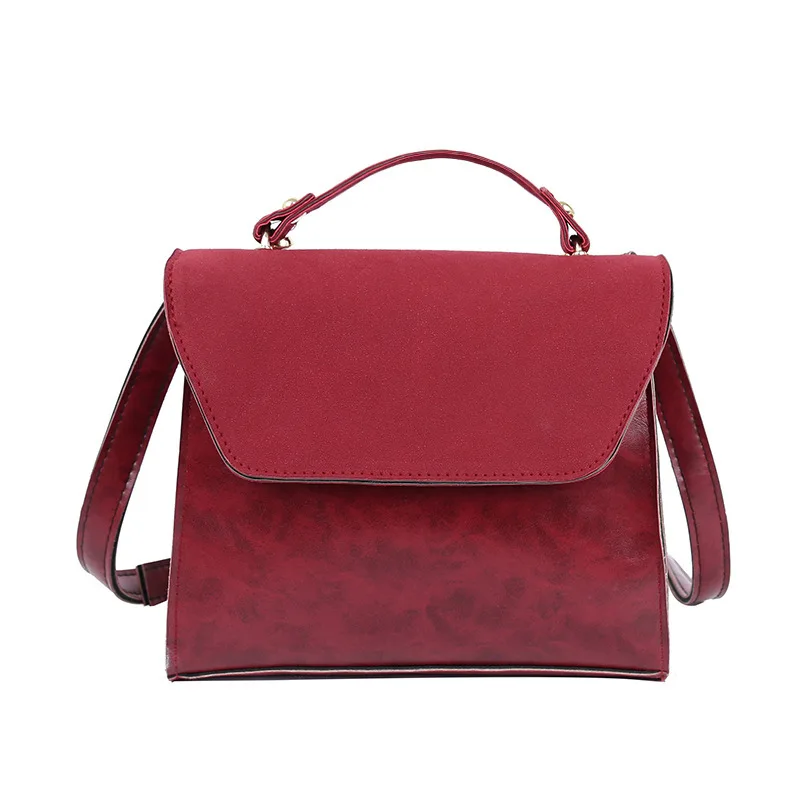 

Scrub Ladies Hand Small Handbag Messenger 2019 Small Square Crossbody Bags For Women Handbags Bag Shoulder Woman Solid Color Pu