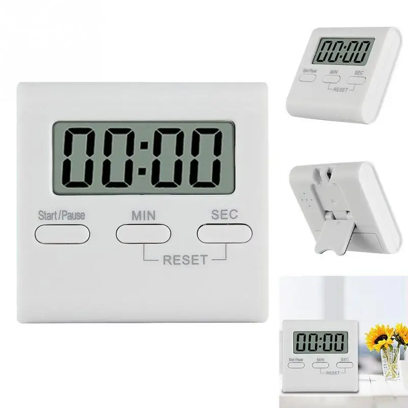

LCD Digital Kitchen Cooking Timer Count-Down Up Clock Alarm Magnetic Reminder