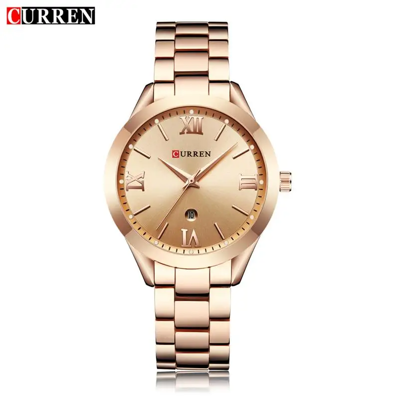 

CURREN 9007 Rose Gold Watch Women Quartz Watches Ladies Top Brand Luxury Female Wrist Watch Girl Clock Relogio Feminino