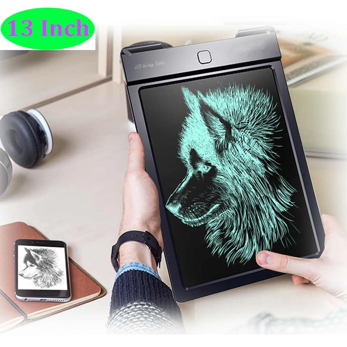 

LCD Writing Tablet 13 inch Digital Drawing Electronic Handwriting Pad Message Graphics Board Kids Writing Board Children Gifts