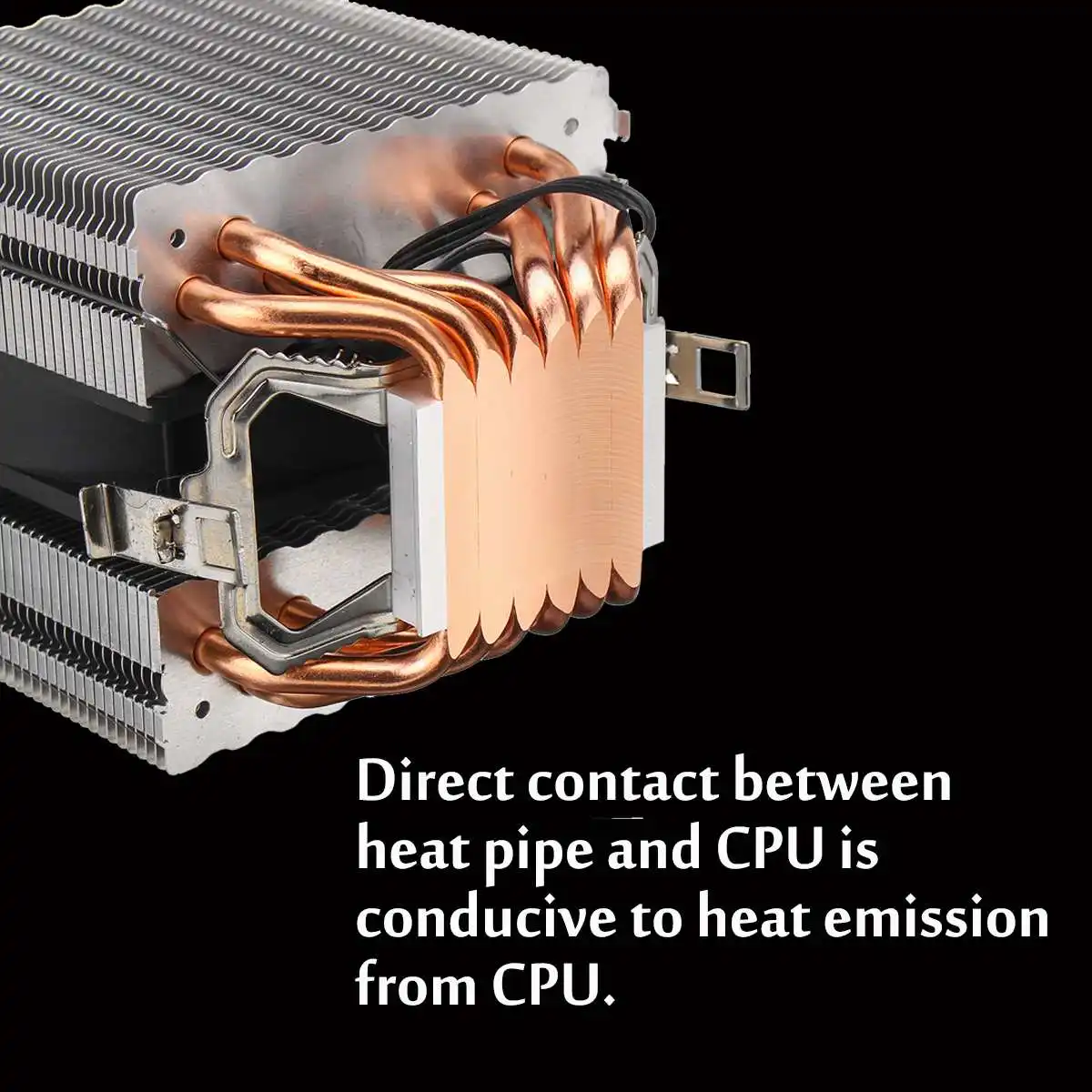 6 xCopper الحرارة أنابيب الأزرق ضوء 3/4Pin CPU تبريد مروحة واحدة مزدوجة مروحة مشعاع ل إنتل 775/1150 /1151/1155/1156/1366 ل AMD