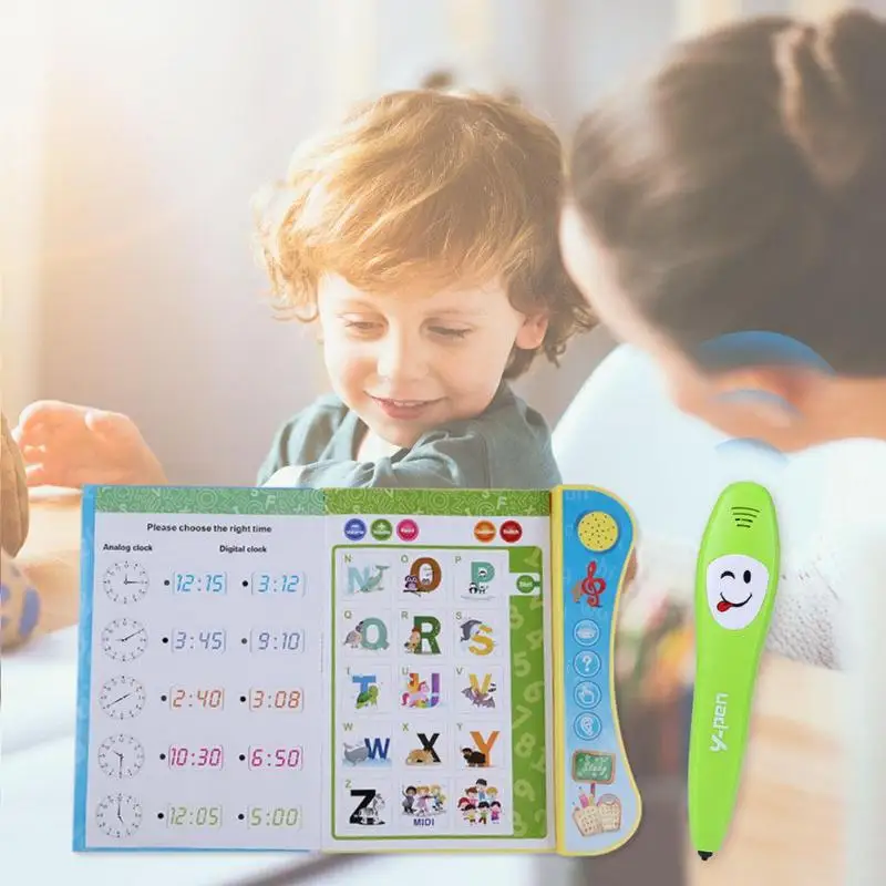 

20pages Electronic Point Reading Machine Pen Chinese English Learning Book English Audio Reading E-book Toy with Pen Child Gifts